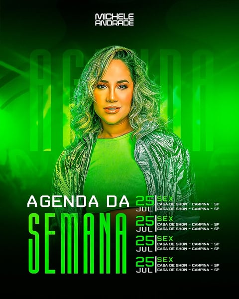 FLYER ARTISTA AGENDA DE SHOWS FEED