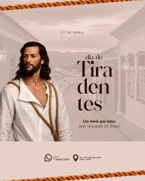 DIA DE TIRADENTES 21 DE ABRIL SOCIAL MEDIA PSD EDITÁVEL 0