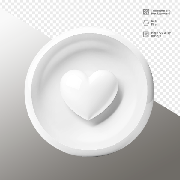 CORAÇÃO -  ELEMENTO 3D CORAÇÃO  PARA COMPOSIÇÃO
