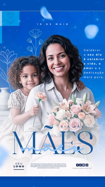 DIA DAS MÃES 10 DE MAIO STORY SOCIAL MEDIA PSD EDITÁVEL 2