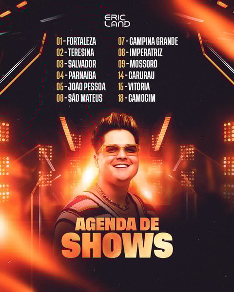 FLYER ARTISTAS E EVENTOS AGENDA DE SHOWS