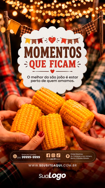 STORY FESTA JUNINA SÃO JOÃO SOCIAL MEDIA TEMPLATE PSD EDITÁVEL 10