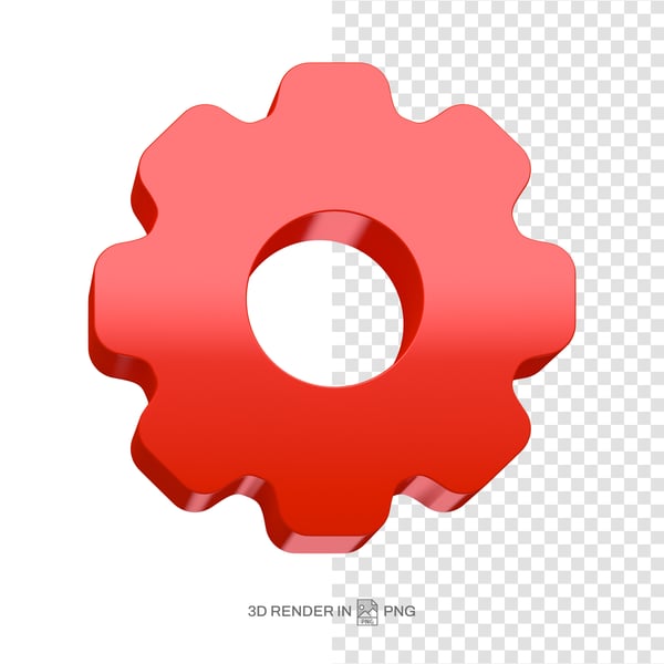 ELEMENTO 3D RENDER ENGRENAGEM ALTA DEFINIÇÃO 4