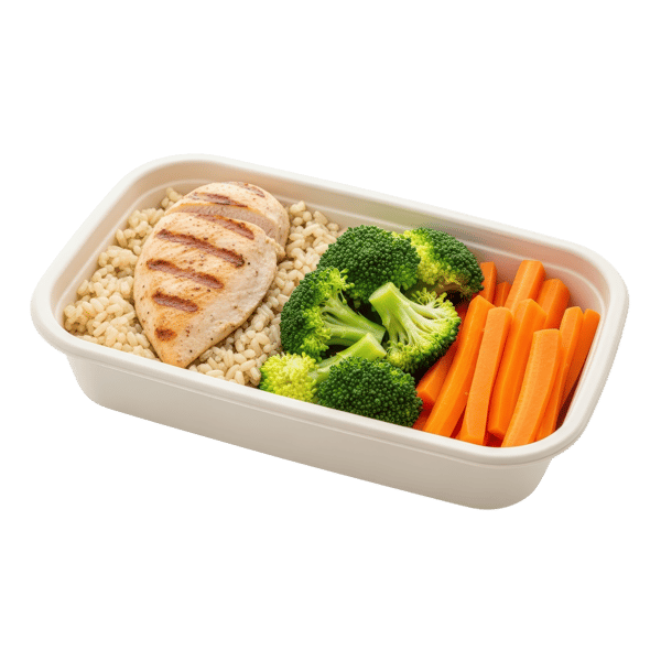 MARMITA FITNESS COM FRANGO GRELHADO, ARROZ BRÓCOLIS E CENOURA 3