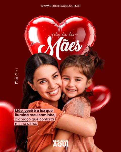 FEED VERTICAL - DIA DAS MAES | PSD EDITÁVEL