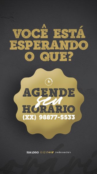 STORY - BARBEIRO - AGENDE SEU HORÁRIO