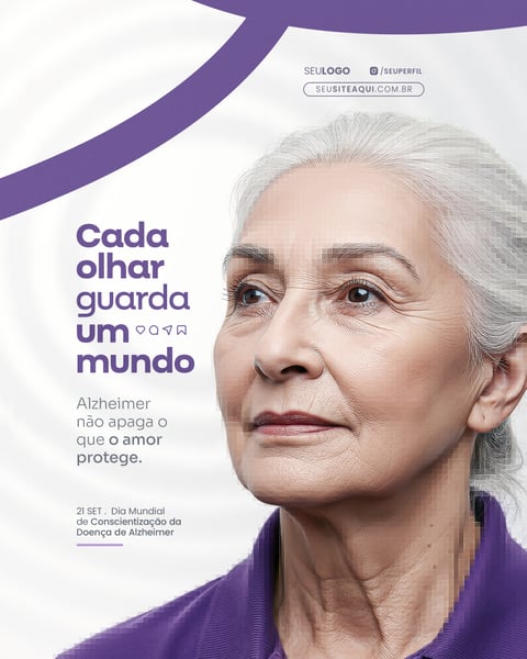 SOCIAL MEDIA CONSCIENTIZAÇÃO ALZHEIMER