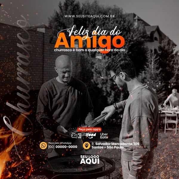 FEED QUADRADO - AÇOUGUE | CARNE | CHURRASCO | SOCIAL MEDIA | PSD EDITÁVEL