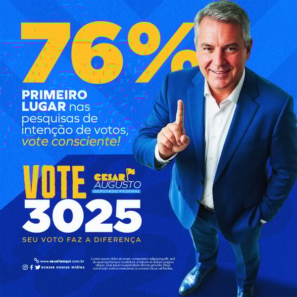 CAMPANHA POLÍTICA DEPUTADO FEDERAL 8