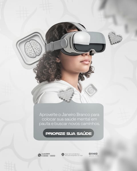 FLYER SADE MENTAL JANEIRO BRANCO VR DESIGN MODERNO MINIMALISTA