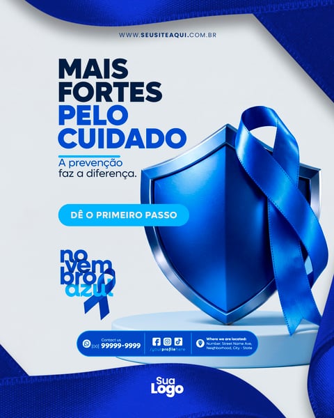FEED NOVEMBRO AZUL SOCIAL MEDIA PSD EDITÁVEL 17
