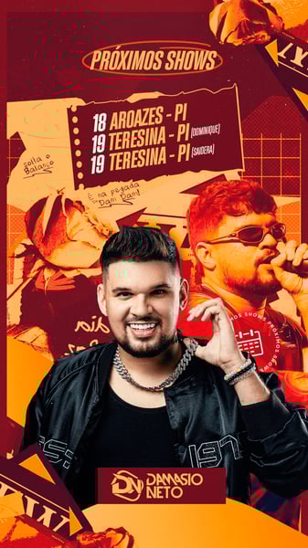 PROXIMOS SHOWS DAMÁSIO NETO