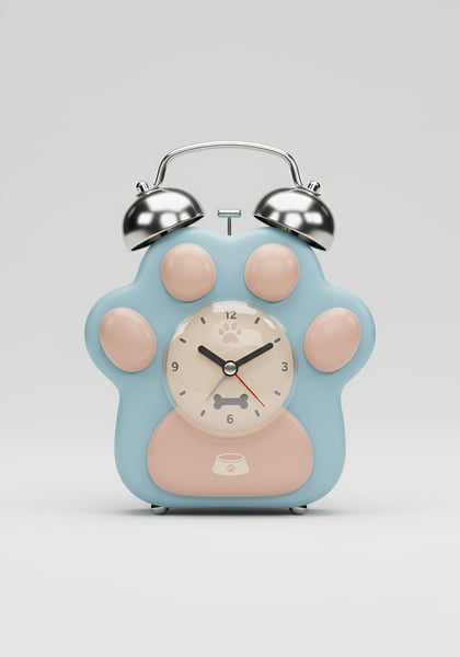 UM RELÓGIO DESPERTADOR PET 2