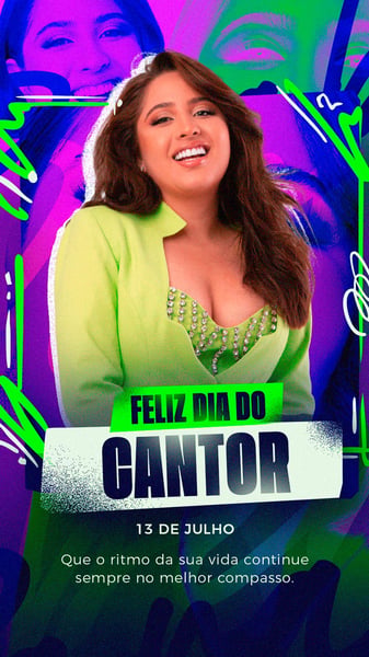 FLYER ARTISTA DIA DO CANTOR STORIES