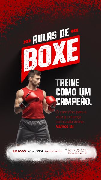 STORY - AULAS DE BOXE - TREINE COMO UM CAMPEÃO