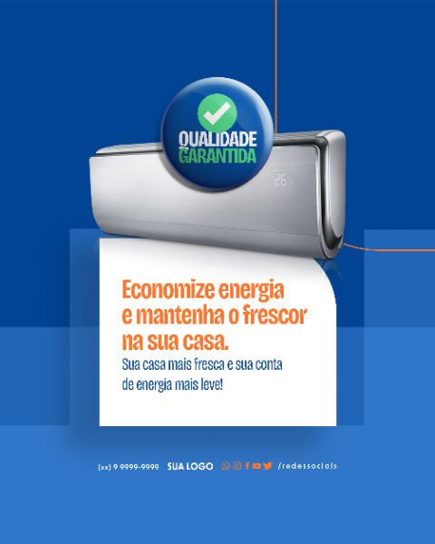 SOCIAL MEDIA - AR CONDICIONADO - ECONOMIZE ENERGIA