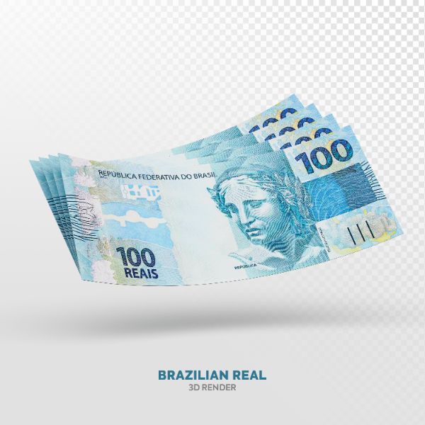 NOTAS DE 100 REAIS ELEMENTO 3D REALISTA