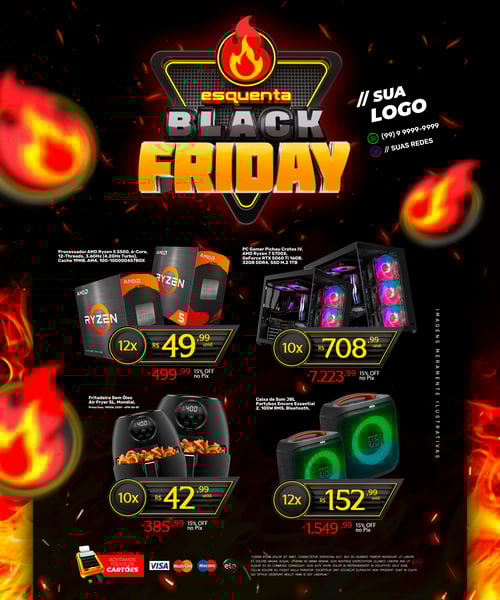 ENCARTE OFERTAS ESQUENTA BLACK FRIDAY REDES SOCIAIS