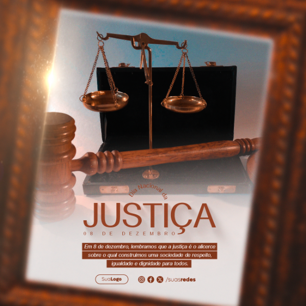 DIA NACIONAL DA JUSTIÇA 8 DE DEZEMBRO SOCIAL MEDIA FEED