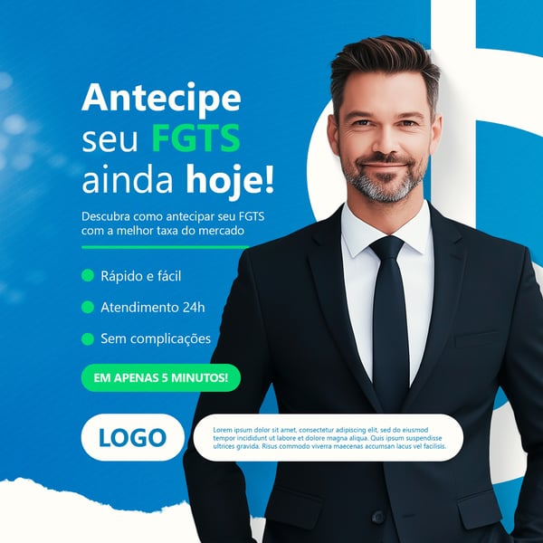 EMPRÉSTIMO FGTS FINANÇAS SOCIAL MEDIA POST FEED 8