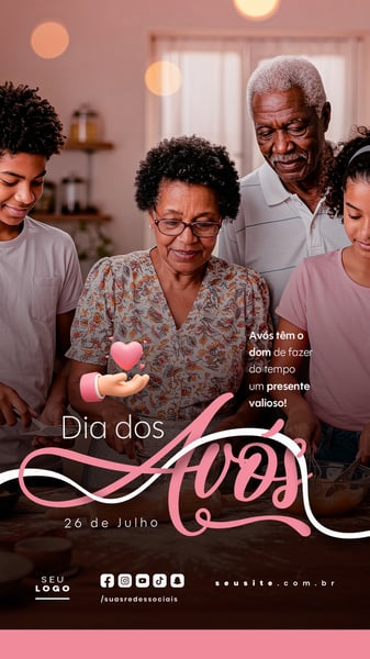 DIA DOS AVÓS 26 DE JULHO STORY SOCIAL MEDIA PSD EDITÁVEL 2