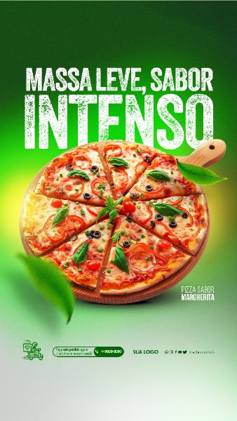 STORY - PIZZARIA - MASSA LEVE, SABOR INTENSO