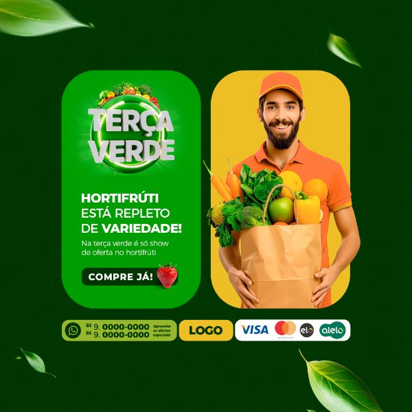 TERÇA VERDE VAREJO HORTIFRUTI SOCIAL MEDIA