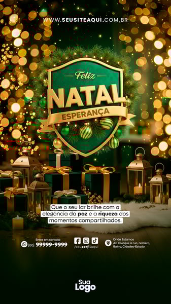 STORY FELIZ NATAL BOAS FESTAS 25 DE DEZEMBRO SOCIAL MEDIA PSD EDITÁVEL 2