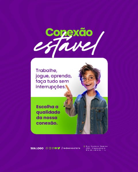 SOCIAL MEDIA - PROVEDOR DE INTERNET - ESCOLHA A QUALIDADE DA NOSSA CONEXÃO
