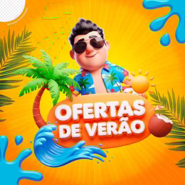 OFERTAS DE VERÃO SELO 3D MODELO 01