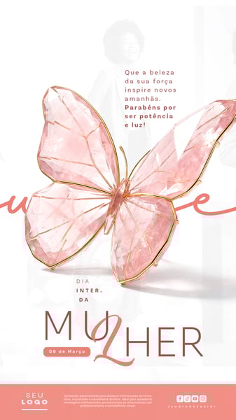 DIA INTERNACIONAL DA MULHER 08 DE MARÇO STORY SOCIAL MEDIA PSD EDITÁVEL 5