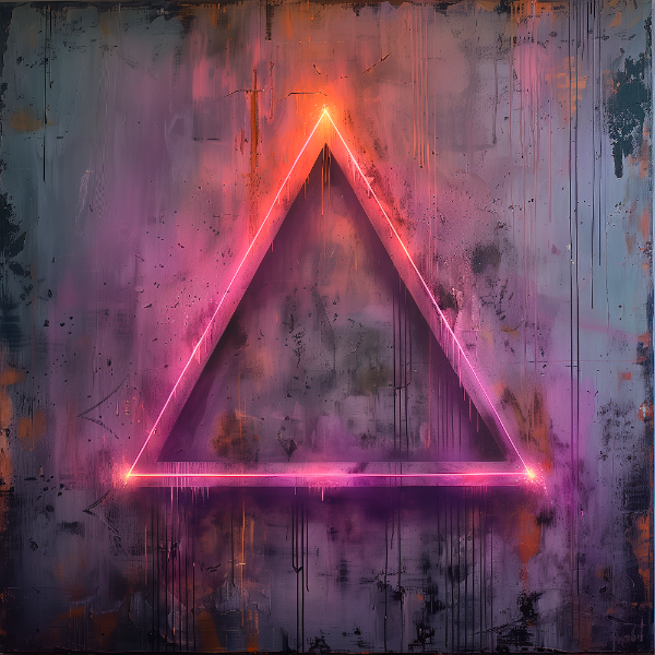 ELEMENTO 3D FUTURISTA | COM LUZES NEON | IMAGEM