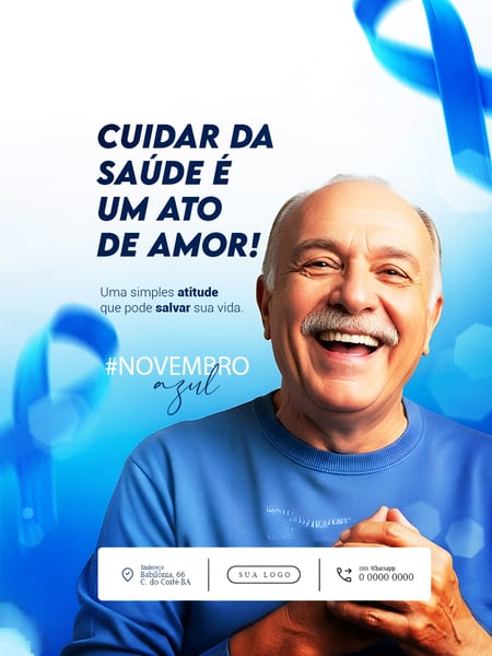 FLYER NOVEMBRO AZUL CONSCIENTIZAÇÃO SAÚDE MASCULINA PSD EDITÁVEL (2)