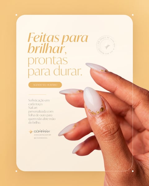 Nail Designer Manicure Alongamento de Unhas PSD Editável 4