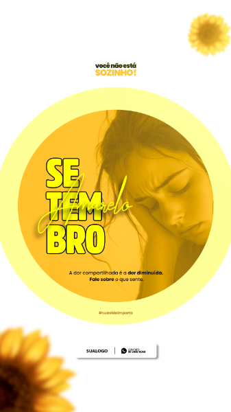 SETEMBRO AMARELO A DOR COMPARTILHADA É A DOR DIMINUÍDA STORY