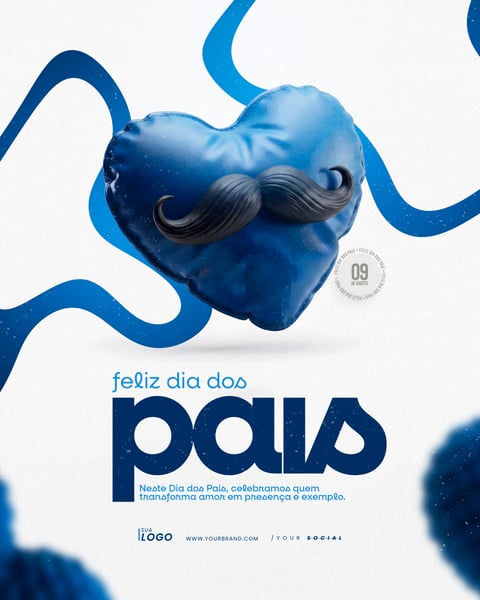FELIZ DIA DOS PAIS AGOSTO SOCIAL MEDIA PSD EDITÁVEL 21