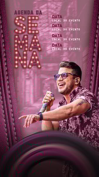 FLYER ARTISTA AGENDA DE SHOWS STORIES