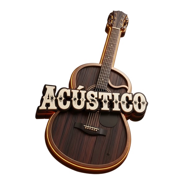 SELO 3D SERTANEJO VIOLÃO DE MADEIRA ACÚSTICO SERTANEJO 03