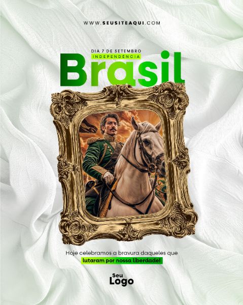 FEED VERTICAL - DIA DA INDEPENDÊNCIA DO BRASIL | SOCIAL MEDIA | PSD EDITÁVEL