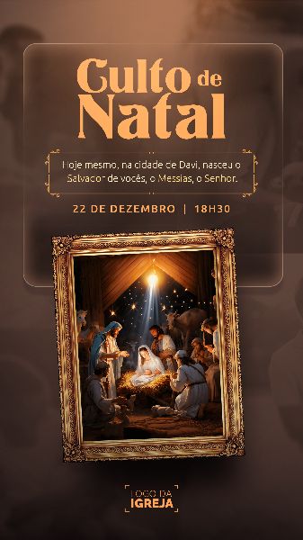 SOCIAL MEDIA - CULTO DE FELIZ NATAL