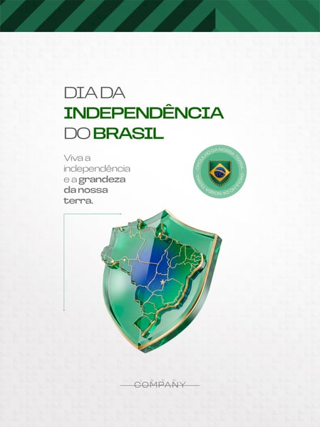 INDEPENDÊNCIA DO BRASIL ARTE SOCIAL MEDIA FLYER PSD EDITÁVEL