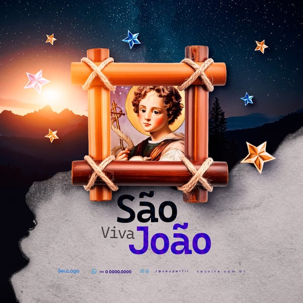 FWV DIA DE SÃO JOÃO 24 DE JUNHO SOCIAL MEDIA POST PSD TEMPLATE 4