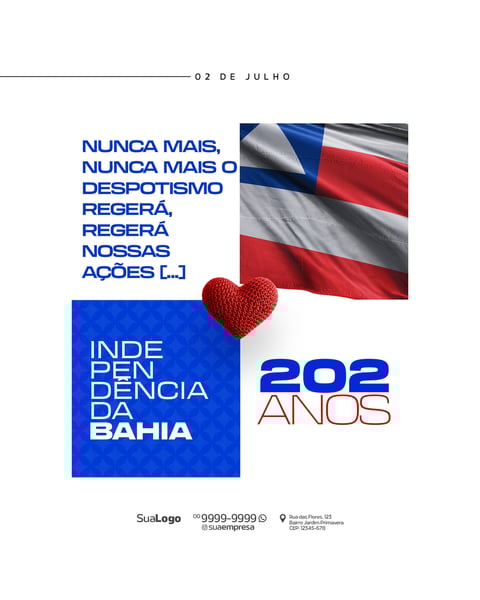 SOCIAL MEDIA - DIA DA INDEPENDÊNCIA DA BAHIA