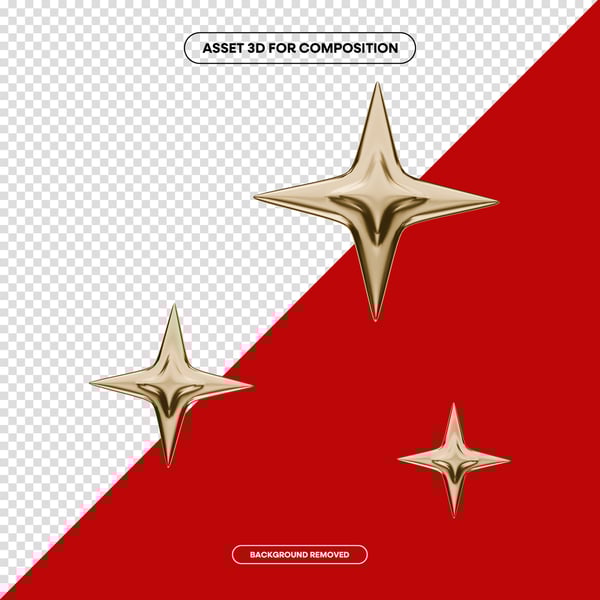 FELIZ NATAL LETTERING 3D DOURADO PARA COMPOSIÇÃO SOCIAL MEDIA PNG 8