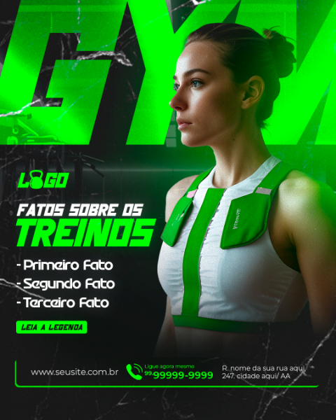 ACADEMIA FATOS SOBRE O TREINO SOCIAL MEDIA PSD