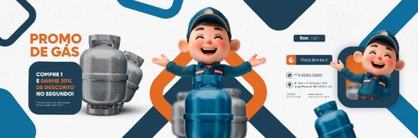 GÁS ENTREGA GRÁTIS SOCIAL MEDIA BANNER
