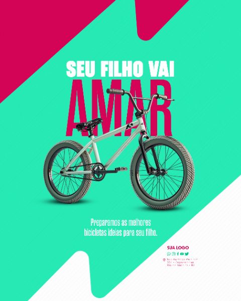 SOCIAL MEDIA - LOJA DE BICICLETA - SEU FILHO VAI AMAR