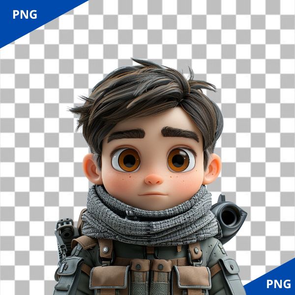 SOLDADO EXÉRCITO PERSONAGEM 3D