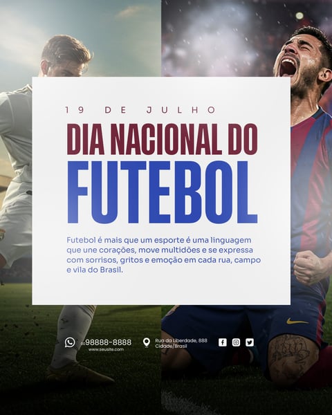 19 DE JULHO DIA NACIONAL DO FUTEBOL