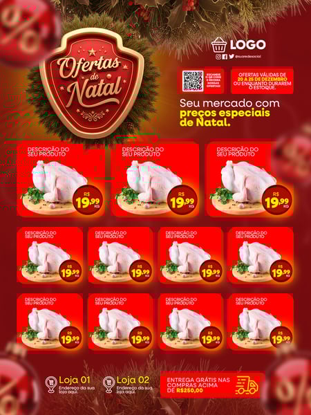 ENCARTE OFERTAS DE NATAL PSD EDITÁVEL